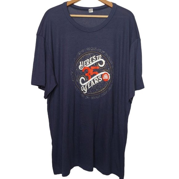 Alternative Apparel Other - West Virginia Lottery Heres to 35 Years Mens 3XL T Shirt Blue Gambling NWOT